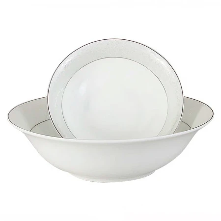 Столовый набор 27пр фарфор МЕЛИСЕНТА на 6 персон белый с серебристым кантом AL-14-310/27-E5 (2) Столовый набор 27пр фарфор МЕЛИСЕНТА на 6 персон белый с серебристым кантом AL-14-310/27-E5 (2)