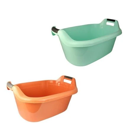 Таз 30л пластик овальный с ручками (6)