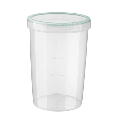 Контейнер пищевой 1л 11*15см пластик ВИНТАЖ с завинчивающейся крышкой (33/18)