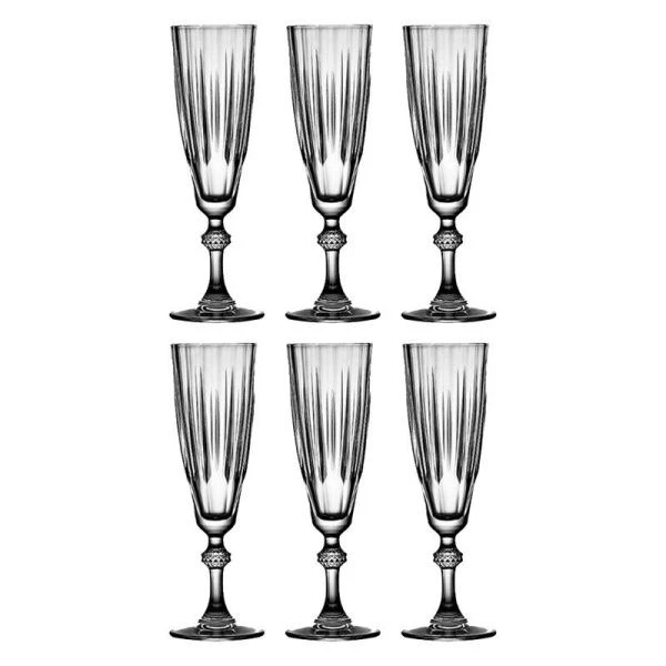 Бокалы для шампанского набор 6шт 170мл стекло ДАЙМОНД 440069В (4)