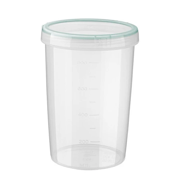 Контейнер пищевой 1л 11*15см пластик ВИНТАЖ с завинчивающейся крышкой (33/18)