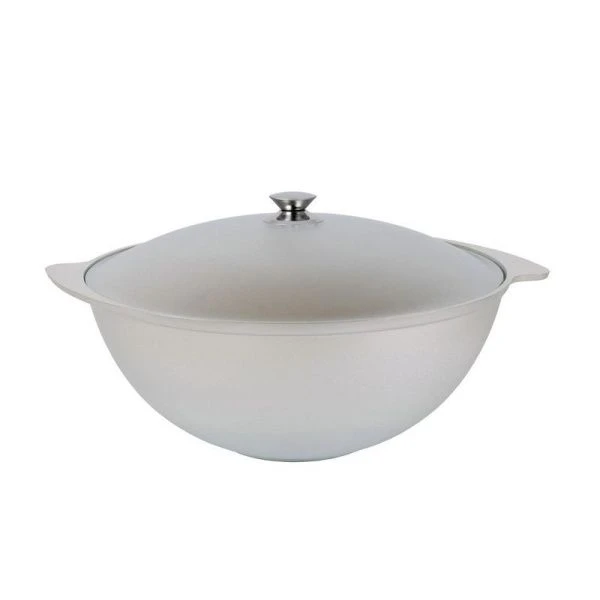 Казан для плова 8л алюминий с крышкой (5)