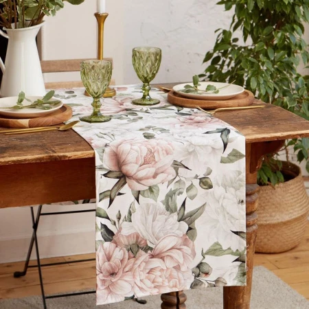 Раннер 40*149см саржа ПИОНЫ Раннер 40*149см саржа ПИОНЫ