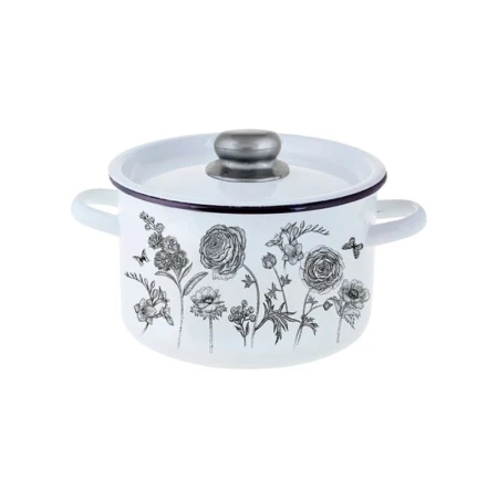 Кастрюля 7л эмаль Je t’aime цилиндрическая ТМ Appetite 1с18с (2)