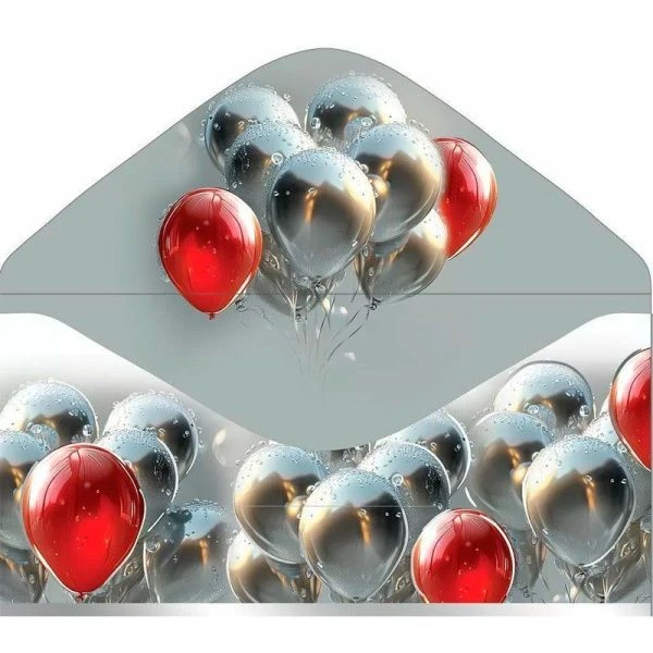 Конверт для денег 16,8*8,4см С Днем рождения! (10)