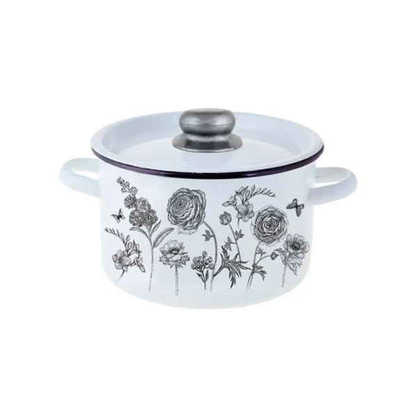 Кастрюля 7л эмаль Je t’aime цилиндрическая ТМ Appetite 1с18с (2)