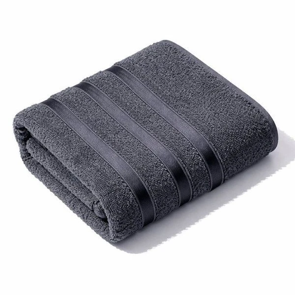 Полотенце махровое 70*135см LINES антрацитовый