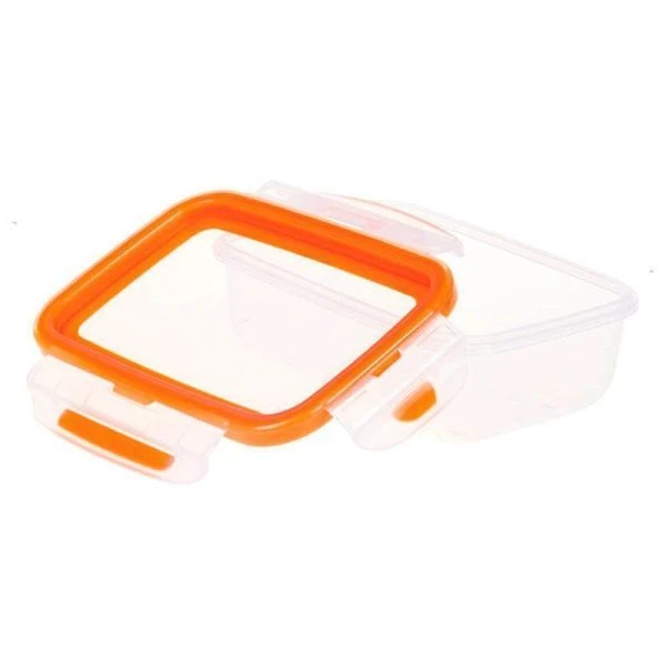 Контейнер пищевой 400мл пластик РИЧ герметичный оранжевый (18)