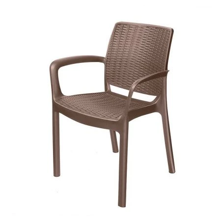 Кресло 550*590*820мм пластик (max нагрузка до 140кг) Rodos коричневый (4) Кресло 550*590*820мм пластик (max нагрузка до 140кг) Rodos коричневый (4)