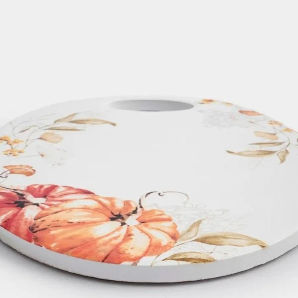 Подставка под горячее 20*15см керамика/пробка белая Тыквы Light pumpkin ANLAF-YUXIN-140