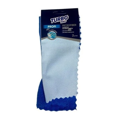 Салфетка универсальная микрофибра 2шт. 20*30см TURBOMAG PROFI (36)