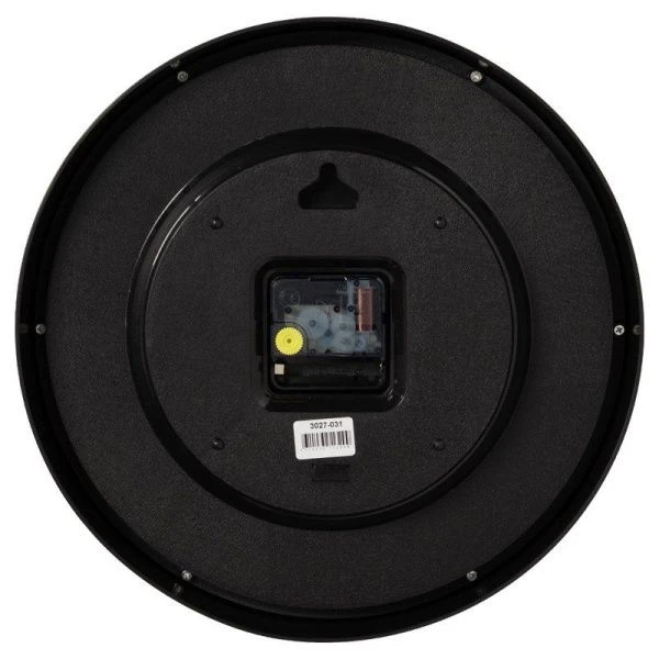 Часы настенные 30см пластик РУБИН Светящиеся черный (10)