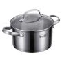 Кастрюля 2,4л h9,5см нерж.сталь Sirena со стекл.крышкой 18см 65-0218 (6)