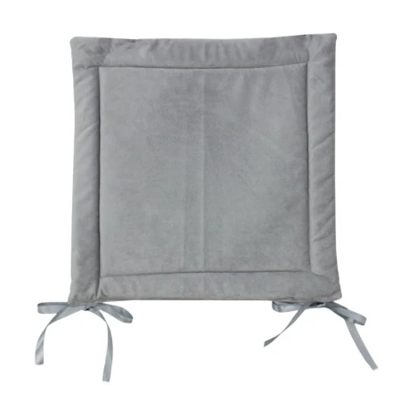 Сидушка на стул (табурет) вельвет 40*40см светло-серый