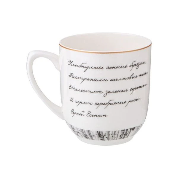 Кружка 380мл фарфор БЕРЁЗКИ подар.уп. (36)