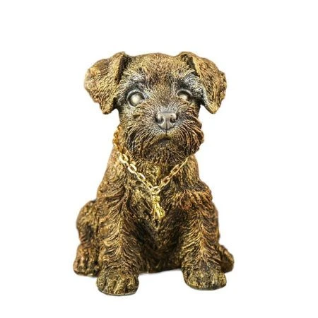 Копилка Щенок Миттельшнауцера 19*15см полистоун (1)