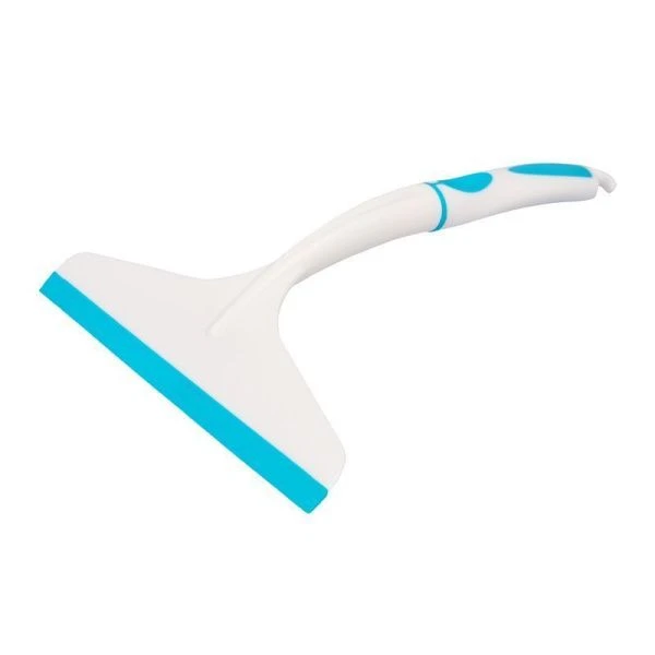 Водосгон 17*26*3,5см пластик Ballet белый/бирюзовый (28)