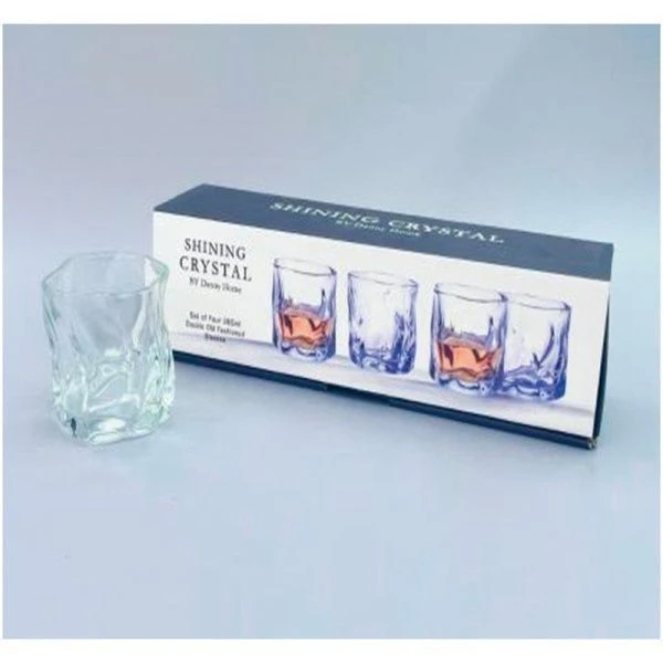 Стаканы низкие набор 4шт 280мл 7,7*8,2см стекло подар.уп 1988-50/JC-18274 (12)