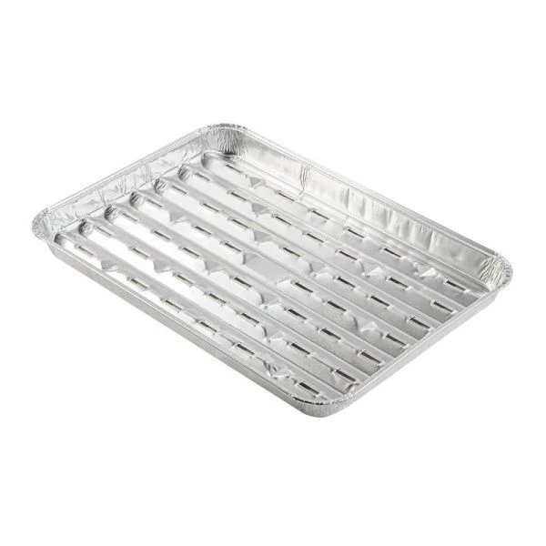 Набор форм для барбекю ал 5шт 1400мл с отверстиями 342*228мм (дно 328*214мм, выс. 24мм) PATERRA (10)