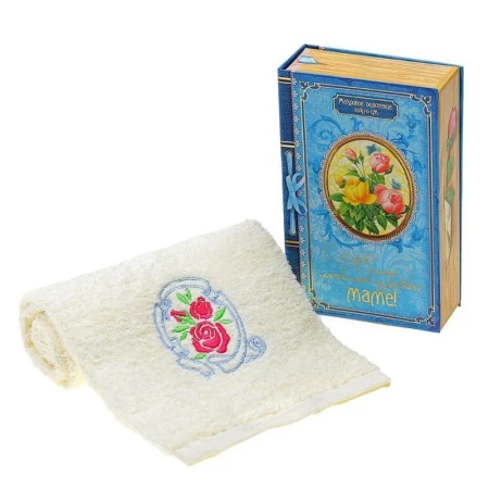 яяяПолотенце махровое 30*70см Collorista Самой любимой маме, хлопок (54)