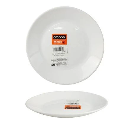 Тарелка мелкая 18см стеклокерамика ЗЕЛИ десертная L4120 (12)