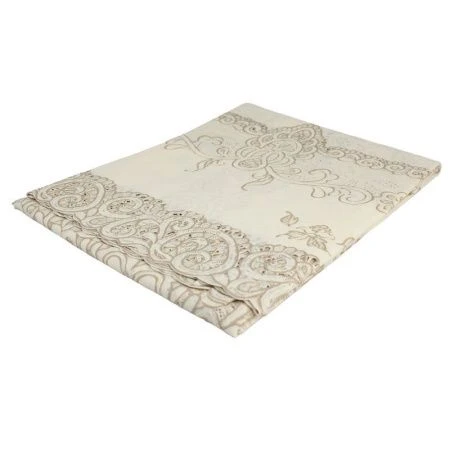 Скатерть 46*60 (115*150см) ПВХ CROCHET бежевая/коричневая S-501 (48) Скатерть 46*60 (115*150см) ПВХ CROCHET бежевая/коричневая S-501 (48)