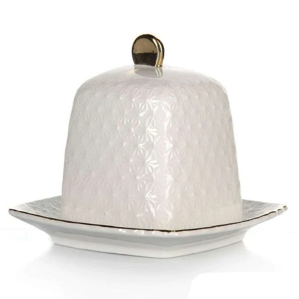 Лимонница керамика СНЕЖНАЯ КОРОЛЕВА с крышкой 10см квадр. S607110-A  /3 (6/36) Лимонница керамика СНЕЖНАЯ КОРОЛЕВА с крышкой 10см квадр. S607110-A  /3 (6/36)