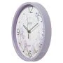 Часы настенные 30см пластик РУБИН Ирисы сиреневый (10)