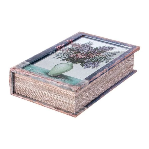 Шкатулка-книга 27*18*7см МДФ/полиуретан/стекло (6)