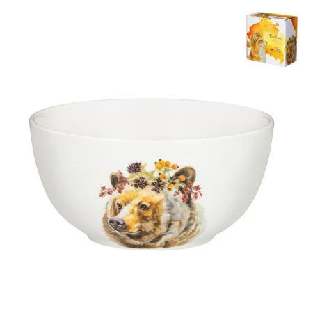 Салатник 15*7,6см фарфор ЛЕСНАЯ СКАЗКА. МЕДВЕДЬ (24)