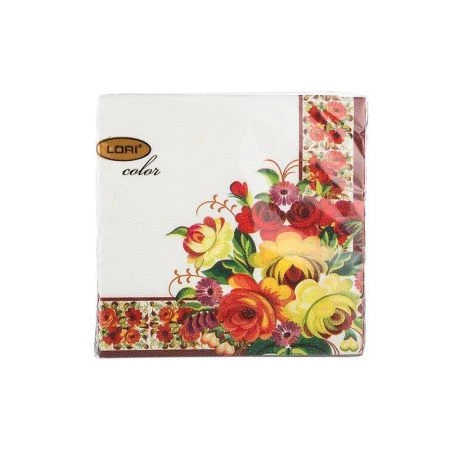 Салфетки бумажные набор 16шт 2-х слойные ЛОРИ 56415 (16)