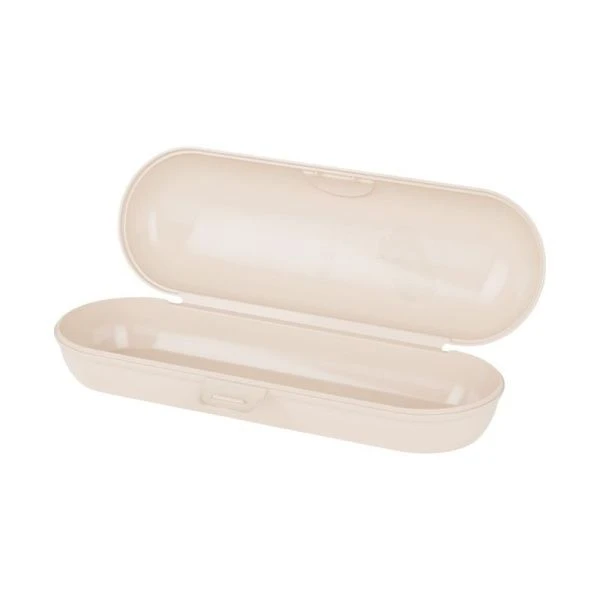 Футляр для зубной щетки и пасты пластик бежевый (33)