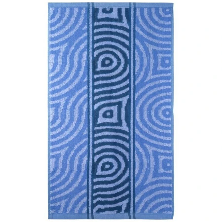 Полотенце махровое 50*90см пестротканное Дельта синий (пл.400)