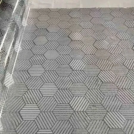 Клеенка силиконовая прозрачная с рисунком Dekorelle 0,6мм 1*20м 279-S