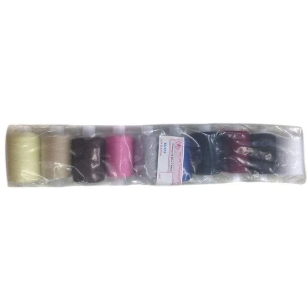 Нитки цветные набор 10шт полиэстер синтетические 100 Экстра 200м (100/150)