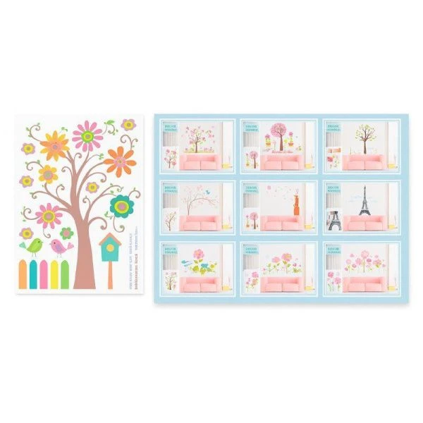 Наклейка декоративная 70*50см (12видов) PEZ1001-1012 (120)