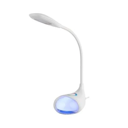 Лампа настольная светодиодная металл GLTL-037 белая 8Вт, rgb-подсветка (12)