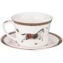 Чайный набор 12пр фарфор ЛОШАДЬ на 6 персон 250мл (8)