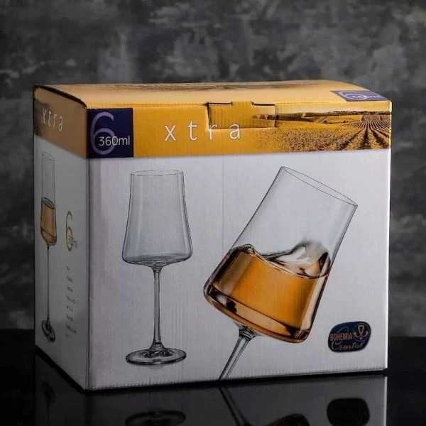 Бокалы для вина набор 6шт 360мл стекло ЭКСТРА ОРТ (8)