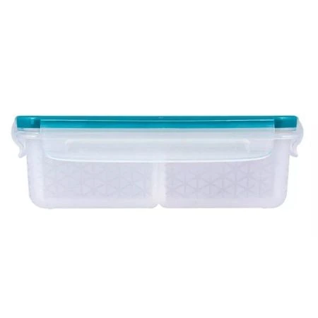 Контейнер пищевой 1л 20,1*13,1*6,4см пластик Экстра лок Bright с разделителями хвоя (12)