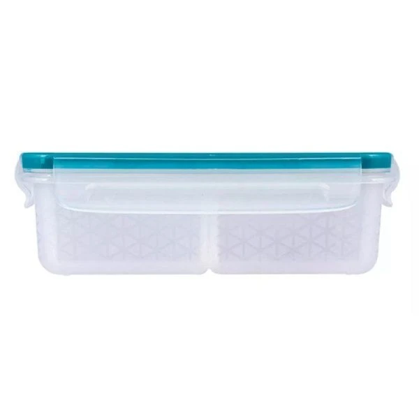 Контейнер пищевой 1л 20,1*13,1*6,4см пластик Экстра лок Bright с разделителями хвоя (12)