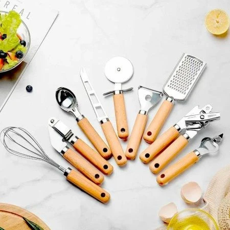 Лопатка для торта металл с дер.ручкой LC096758 (200) JC-18086