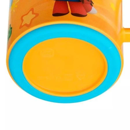 Кружка детская 200мл пластик МИ-МИ-МИШКИ оранжевая с нескользящим дном (15)