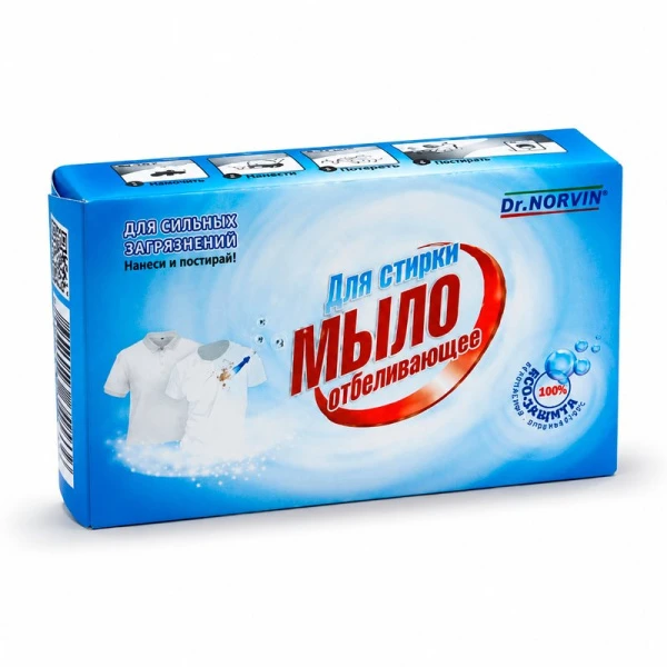 Мыло хозяйственное 100г Dr.Norvin Отбеливающее (12)