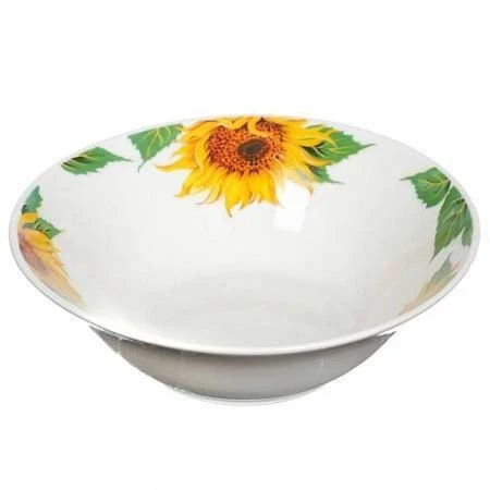 Салатник 800мл фарфор ПОДСОЛНУХИ 20,5см (12/48)