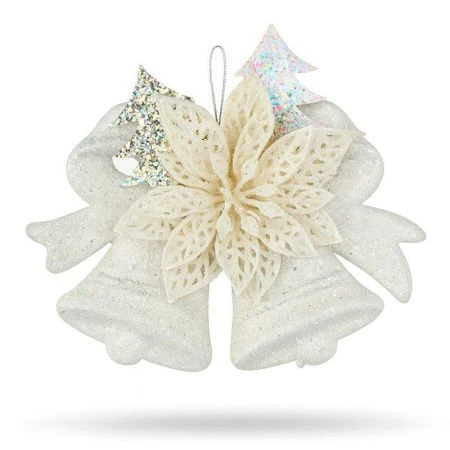 Игрушка новогодняя на елку КОЛОКОЛЬЧИКИ 12,5*9,5см 817081/JC-10099 (144)