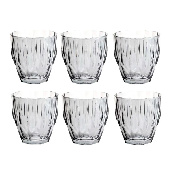 Стаканы набор 6шт 275мл стекло ДАЙМОНД (4)