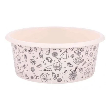 Таз 20л пластик круглый Русская банька (10)