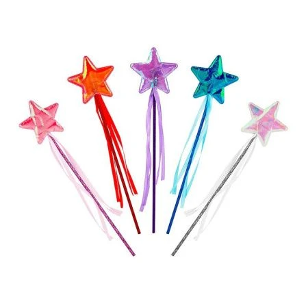 Волшебная палочка с лентами, пластик, 36 см, 5 цветов