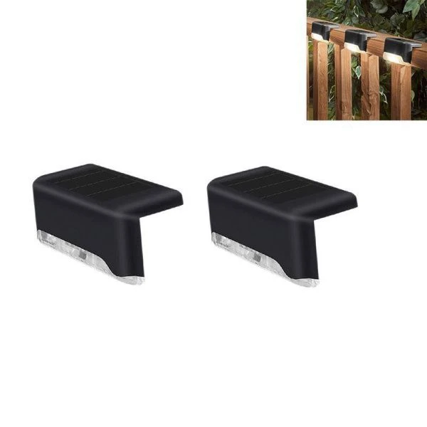 Светильник уличный настенный 2шт подсветка солнечная панель пластик 1LED 4,4*4,58см СТАРТ (24)